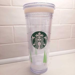 STARBUCKS 2011 HOLIDAY WINTER INSULATED TUMBLER 24 OZ.